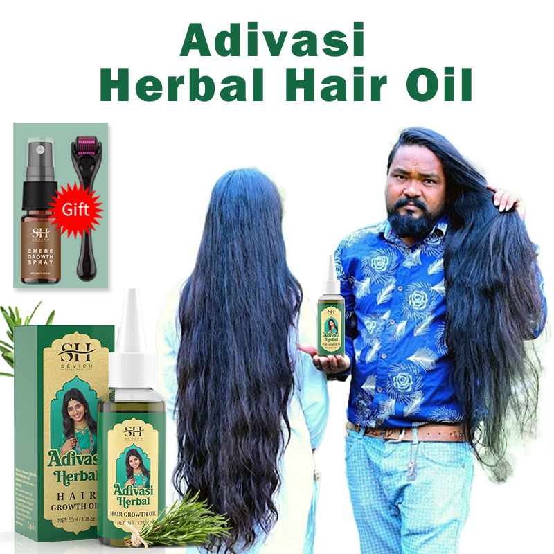 Hair Care Essence Oil - น้ำมันบำรุงผมอายุรเวทจากอินเดีย น้ำมันสมุนไพรอদিভัสี ป้องกันผมร่วง กระตุ้นการงอกใหม่เร็วขึ้น เซรั่มเพิ่มความหนา ผลิตภัณฑ์บำรุงเส้นผม