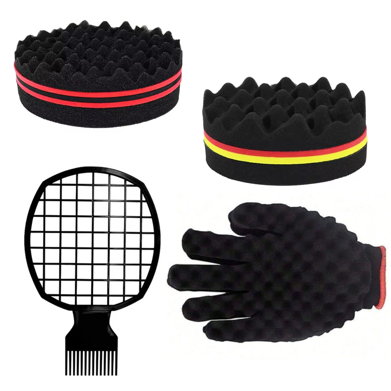 Afro Pick Comb - หวีฟองน้ำสำหรับจัดแต่งทรงผม Afro Twist 2 ชิ้น สำหรับผู้ชายและผู้หญิง