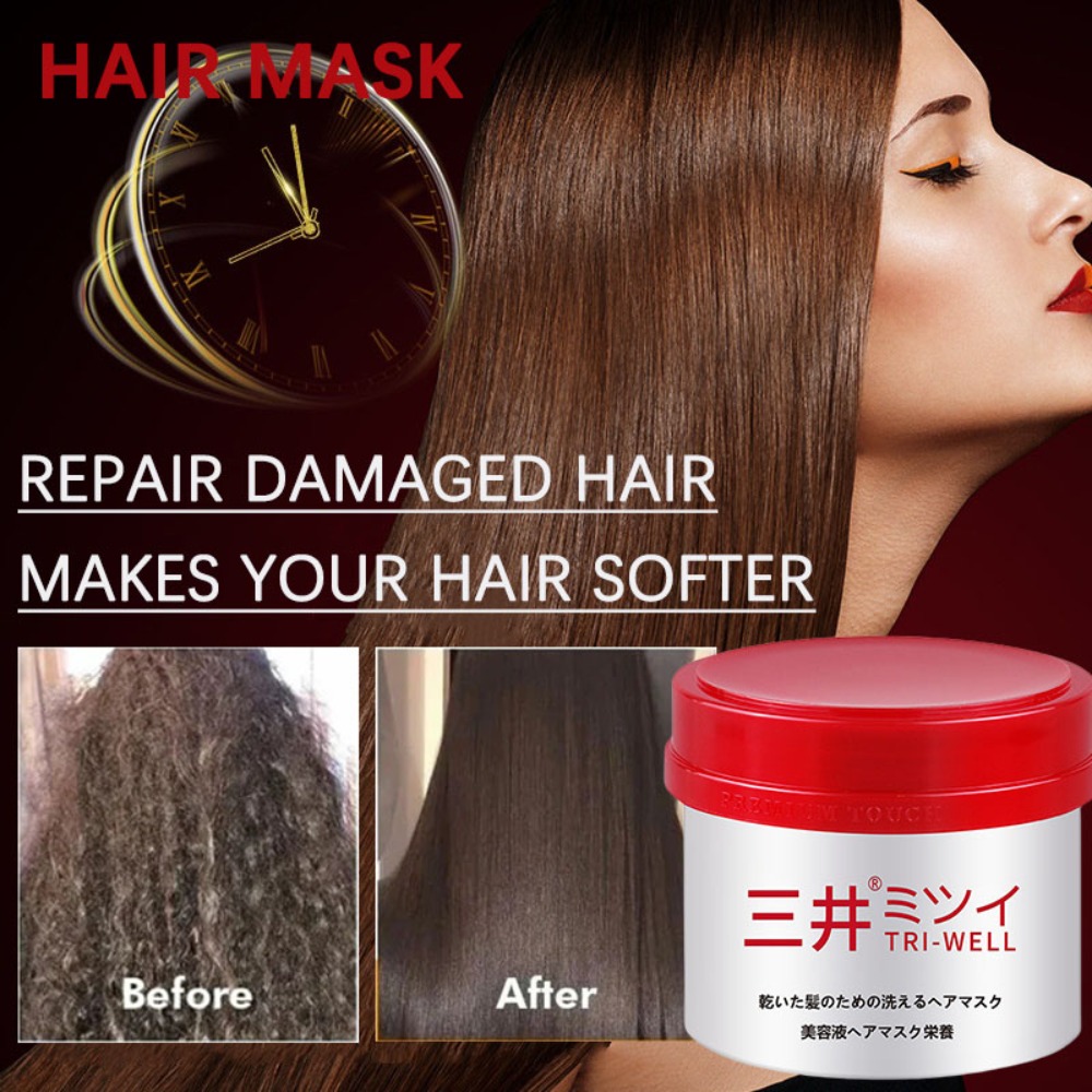 Hair Care In Japan - Original Japan Hair Mask ซ่อมแซมผมเสียบํารุงอย่างล้ําลึกปรับปรุง Frizz