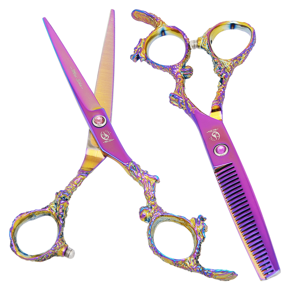 Hair Care In Japan - กรรไกรตัดผมมืออาชีพขนาด 6.0 นิ้ว กรรไกรตัดแต่งทรงผม กรรไกรซอยผม อุปกรณ์ดูแลเส้นผมสำหรับช่างทำผม
