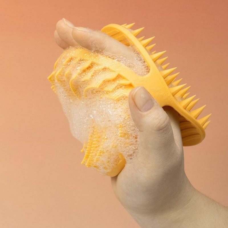 Scalp Scrub Exfoliant - แปรงขัดผิวซิลิโคนนุ่ม ขัดหนังศีรษะ ไม่ระคายเคือง ใช้สำหรับอาบน้ำ นวดผิว ขัดผิว