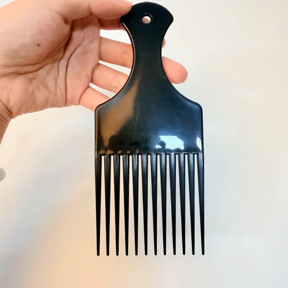 Afro Pick Comb - หวี Afro Pick สำหรับผมชาวแอฟริกันอเมริกัน หวีซี่กว้างสำหรับสางผม หวีจัดแต่งทรงผมสำหรับผมหยิก