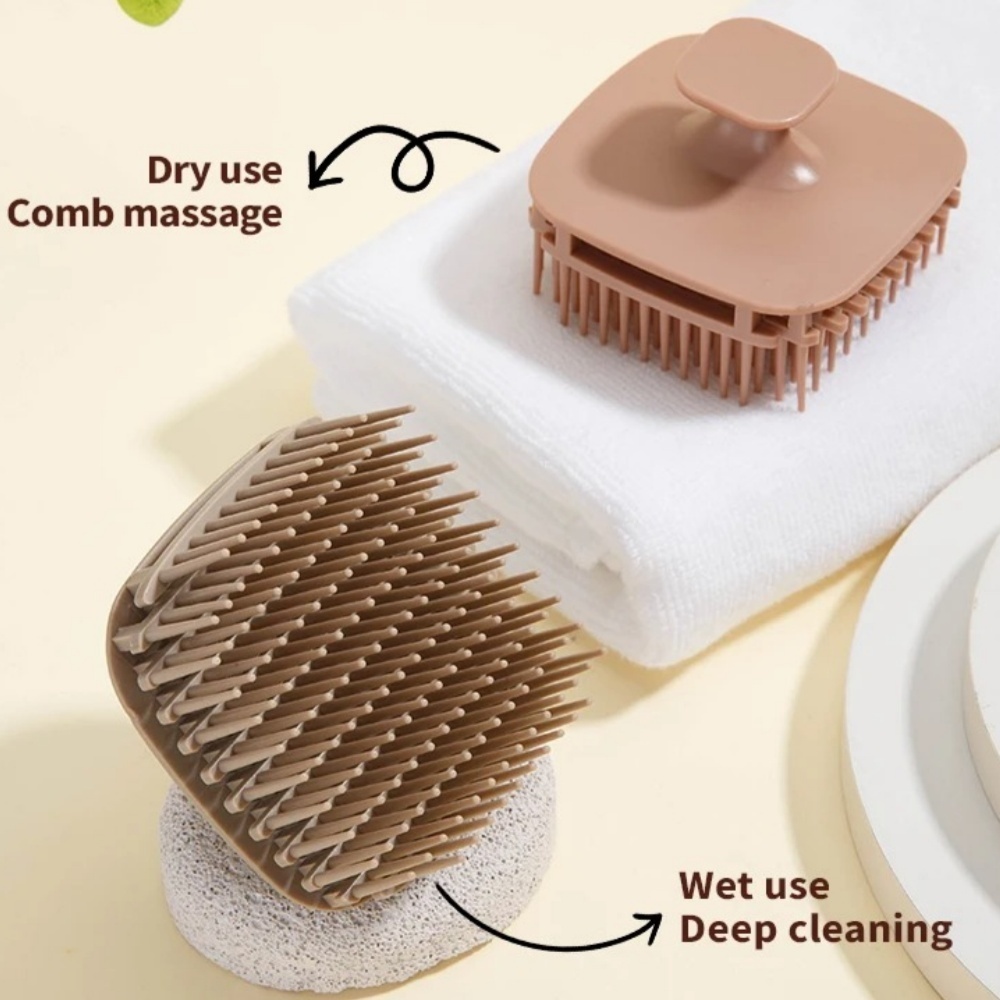 แปรงสระผมทรงสี่เหลี่ยม 1 ชิ้น  - Scalp Scrub Exfoliant บทวิจารณ์และราคา
