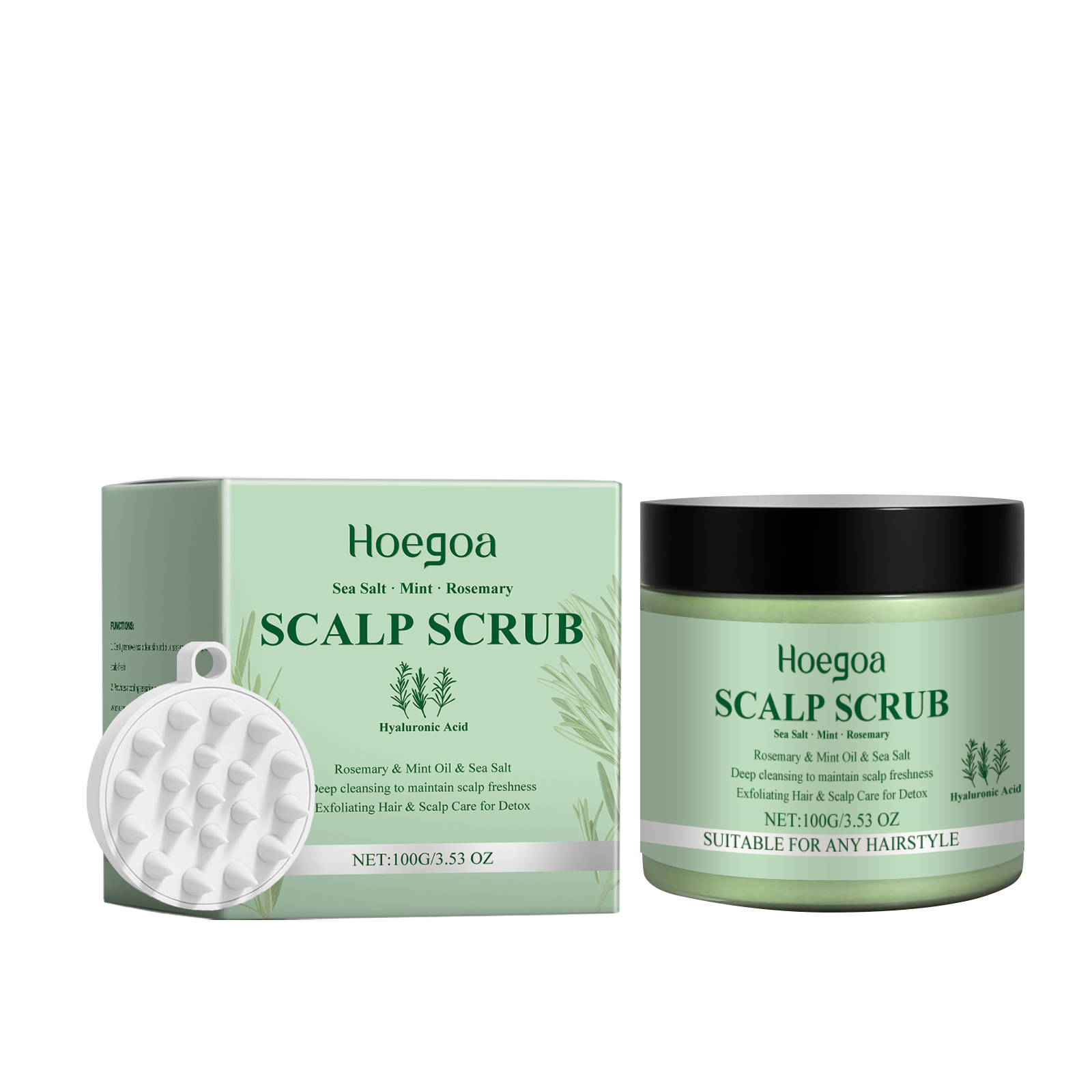 ครีมสครับดูแลเส้นผมโรสแมรี่ ทำ - Scalp Scrub Exfoliant บทวิจารณ์และราคา