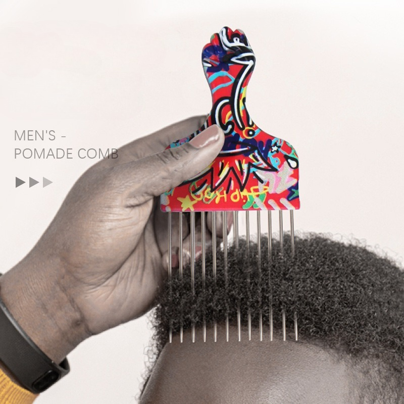 ชุดหวีและที่เกี่ยวผมเหล็กแบบมื - Afro Pick Comb บทวิจารณ์และราคา