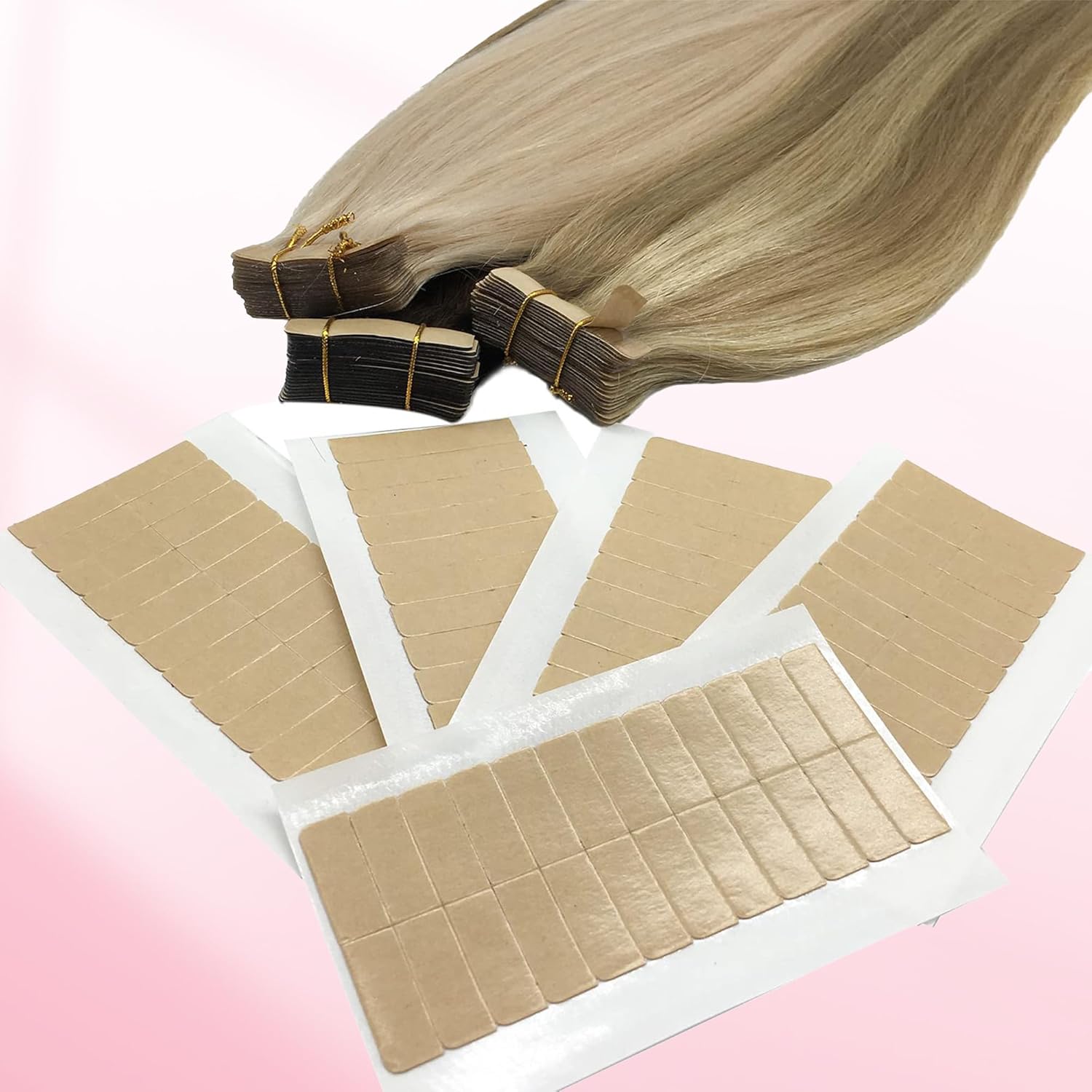 72 แท็บ (6 แผ่น) เทปต่อผม เทปก - Hair Extension Tape In บทวิจารณ์และราคา