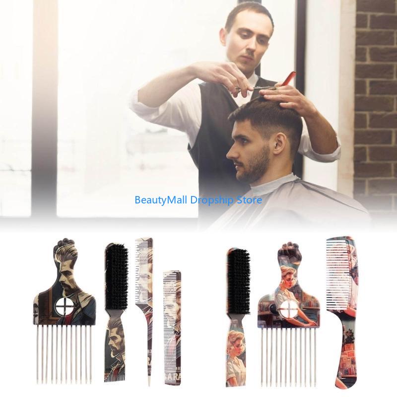 40JD ทำผมที่พิมพ์สะดวกและหวีผม - Afro Pick Comb บทวิจารณ์และราคา