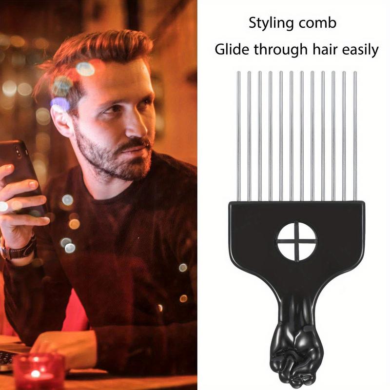 หวีโลหะแบบ Afro Pick 2 ชิ้น สำ - Afro Pick Comb บทวิจารณ์และราคา