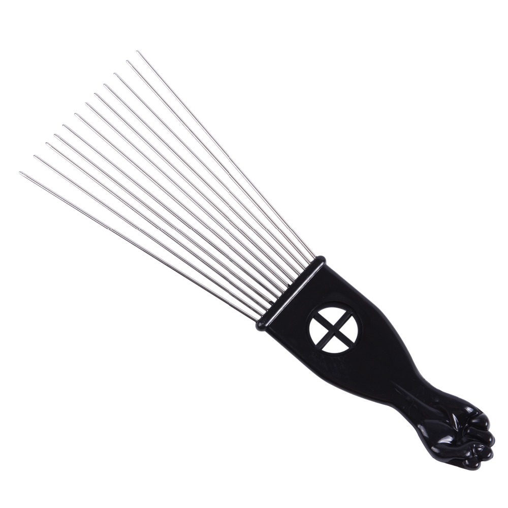 Salonใช้โลหะสีดำแอฟริกันอเมริก - Afro Pick Comb บทวิจารณ์และราคา