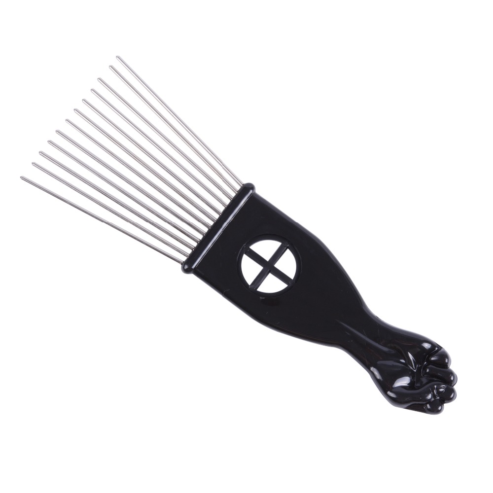 Salonใช้โลหะสีดำแอฟริกันอเมริก - Afro Pick Comb บทวิจารณ์และราคา