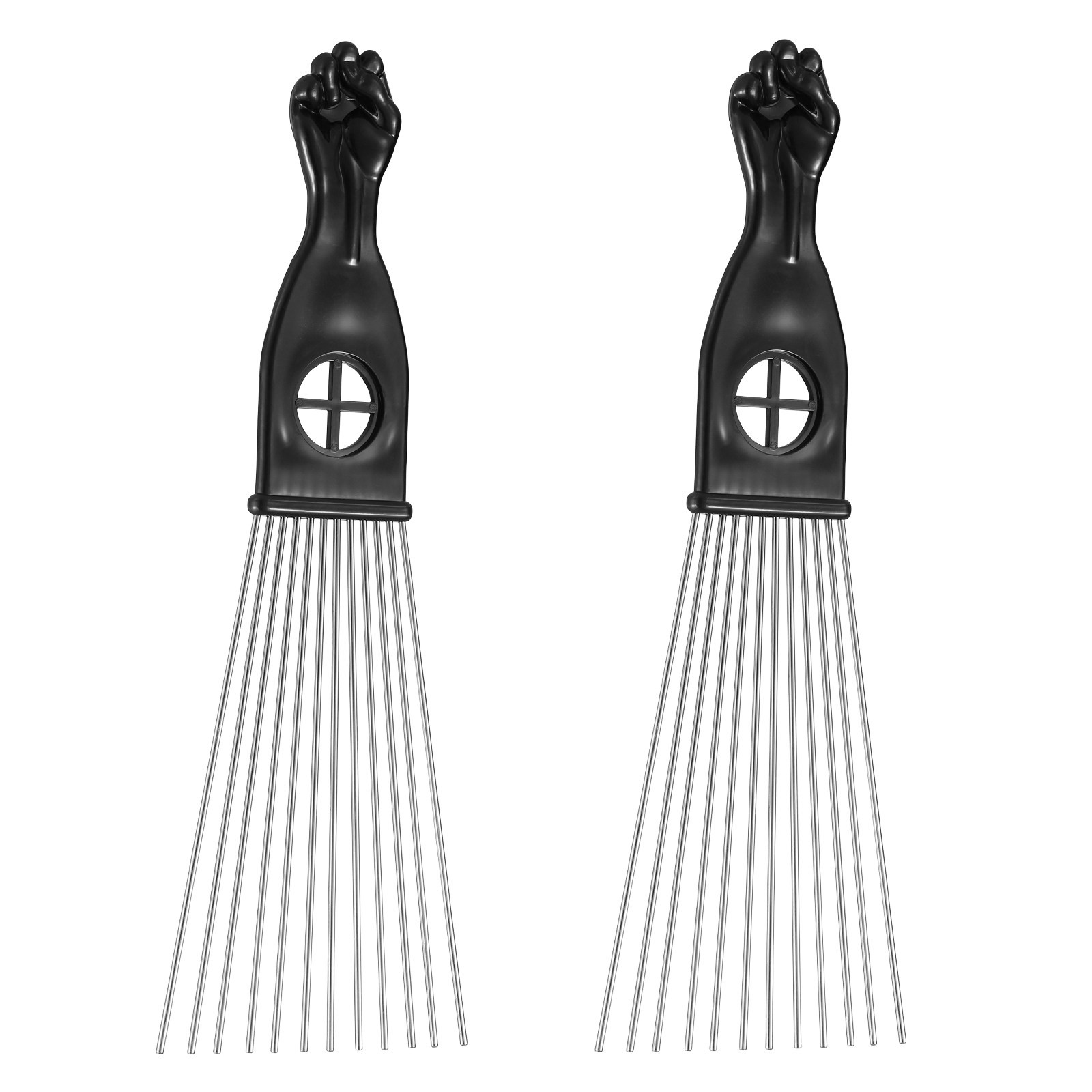 หวีสแตนเลส 2 ชิ้น พร้อมด้ามจับ - Afro Pick Comb บทวิจารณ์และราคา